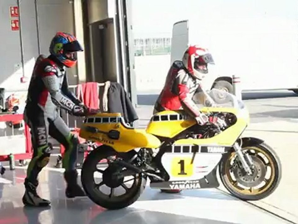Barry Sheene and Kenny Roberts bikes ridden
