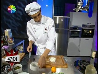 Şeflerin Düellosu - Melih İçigen somon ve bulgur risotto hazırlığı