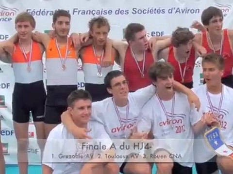 Championnat de France Junior 2012 - Finales A HJ4+, HJ2x et HJ4-