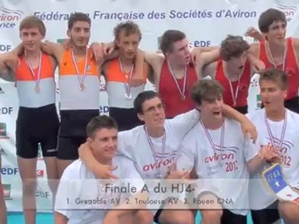 Championnat de France Junior 2012 - Finales A HJ4+, HJ2x et HJ4-
