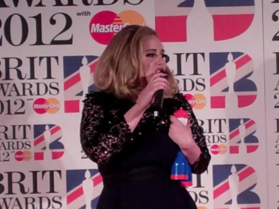 Adele gives her real 2012 Brit Awards speech