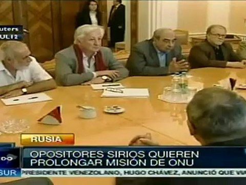 Opositores sirios piden prolongar misión de ONU