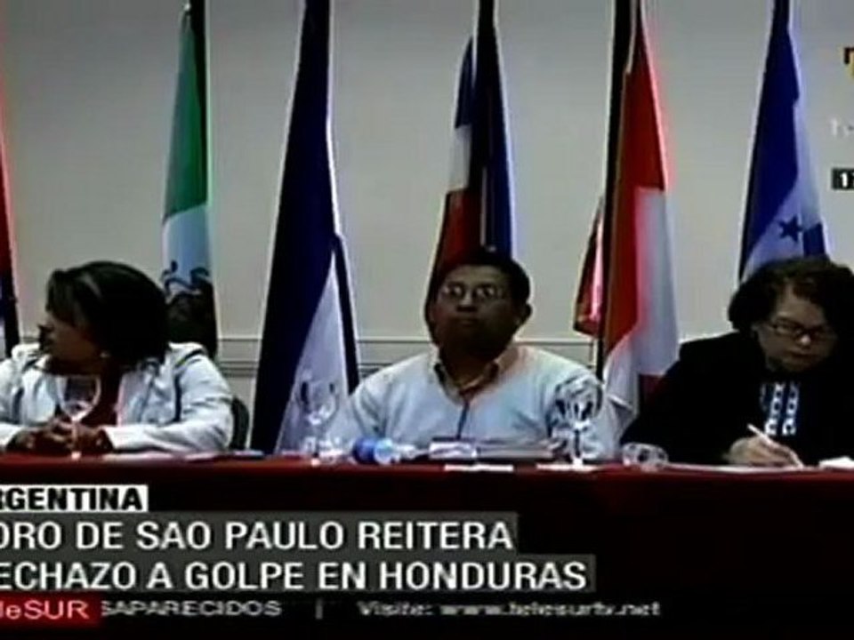 Mesas de trabajo del Foro de Sao Paulo