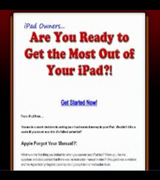 Ipad Video Lesson