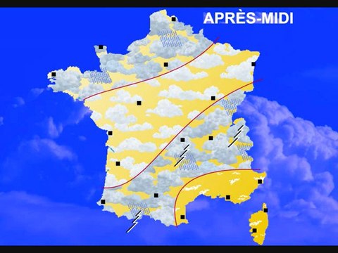 Météo 10 juillet 2012: Frais pour la saison sauf en Méditerranée !