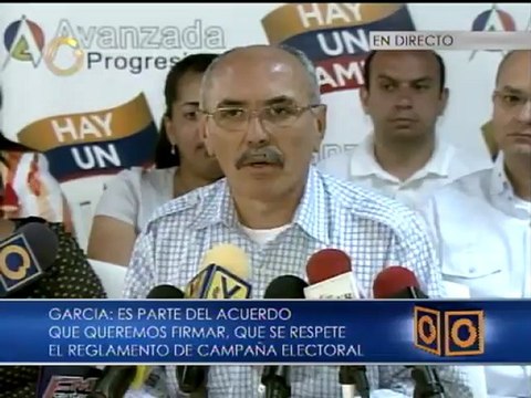 Avanzada Progresista exige al CNE hacer respetar normas de campaña electoral por parte del Gobierno