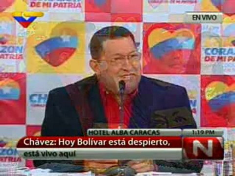 (VIDEO) Rueda de Prensa del candidato de la Patria: Hugo Chávez parte 09.07.2012 1/8
