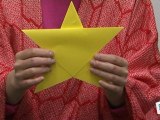 Tuto Origami: étoile de Noël