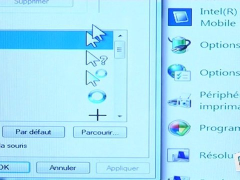 Comment changer le pointeur de souris ?