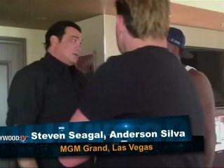 Exclusivo: Steven Seagal entrena a Anderson Silva en UFC 148 HOY!
