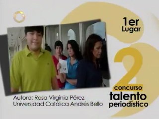 Primer lugar del concurso por el día del periodista de Globovisión