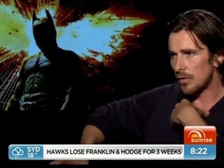 TDKR Press Junket Interview #10 - SUNRISE (au)