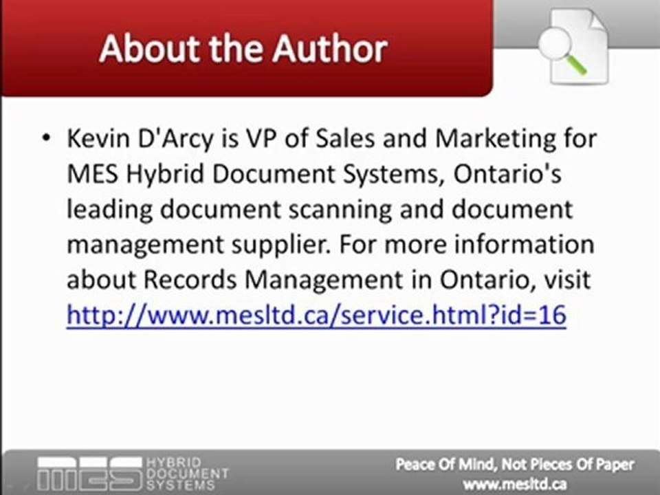 Records Management in Ontario - Key Benefits for Human Resource Departments