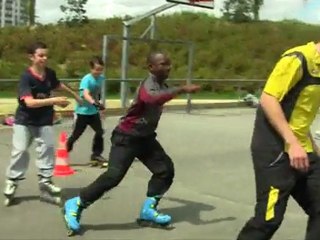 Roller au parc des Hautes-Bruyères - Villejuif été 2012