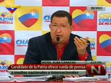 (VÍDEO) Rueda de Prensa del candidato de la Patria: Hugo Chávez parte 09.07.2012  7/8