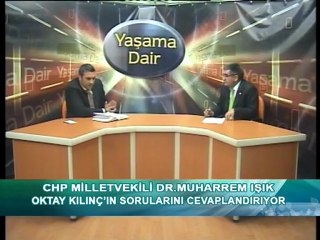 YAŞAMA DAİR CHP MİLLET VEKİLİ Dr.MUHAREM IŞIK 06 12 2012 1. BÖLÜM