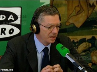 Gallardón: "El criterio del Gobierno es rotundo"