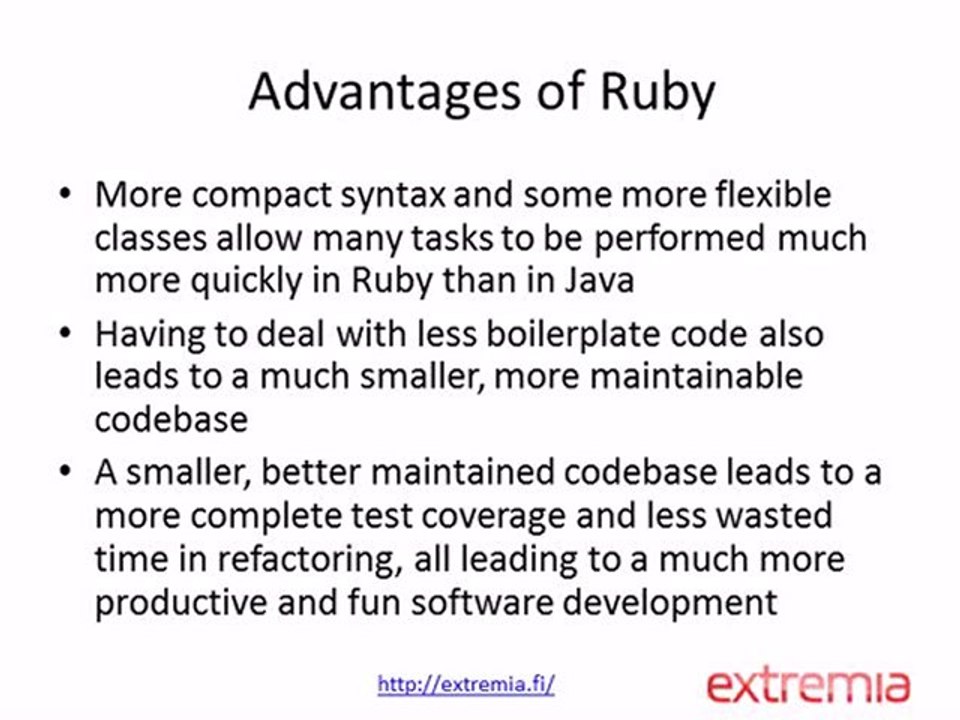 Developers view Ruby vs. J2EE