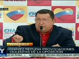 Insta Chávez a evitar provocaciones de opositores