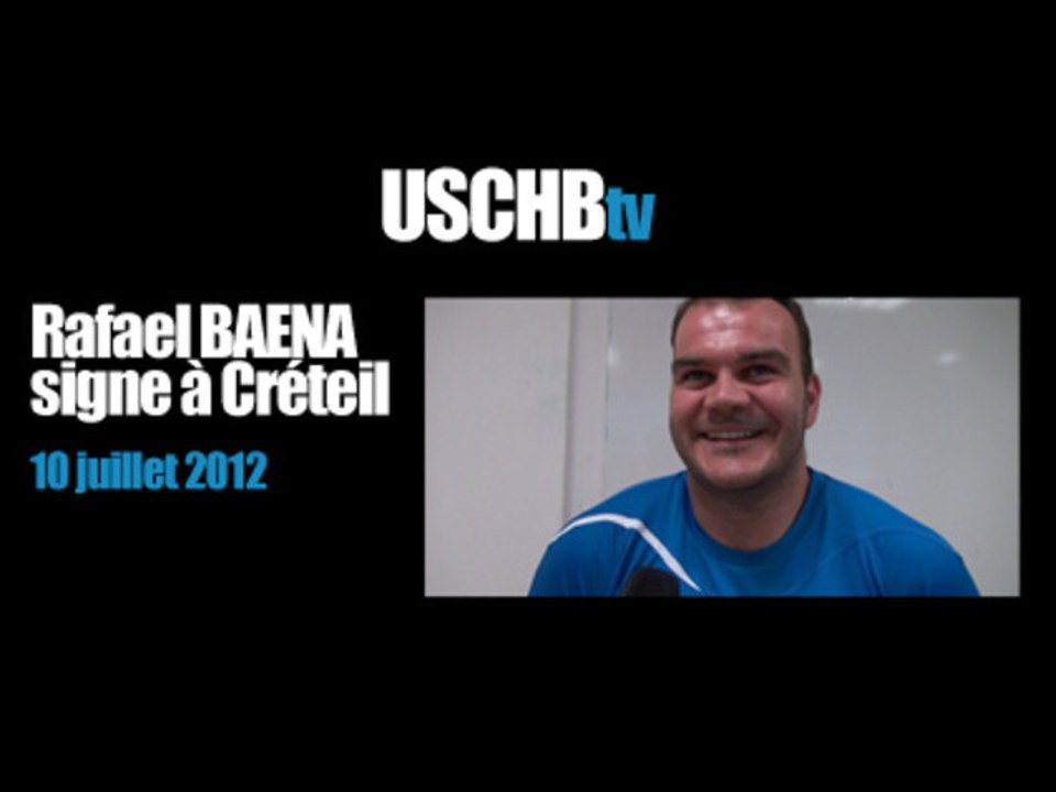 HAND USCtv Rafa Baena signe à Créteil