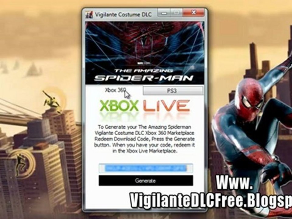 The Amazing Spider-Man Vigilante Costume DLC Free Xbox 360 - PS3