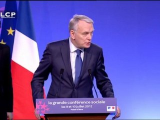 Jean-Marc Ayrault conclut les travaux de la conférence sociale
