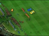 Himnos nacionales de Países Bajos y España en la final del Mundial 2010