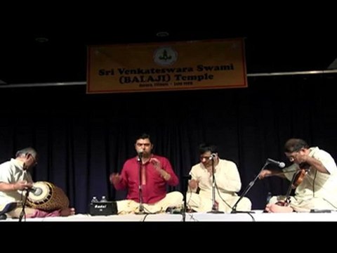 CARNATICA BROTHERS AT SRI VENKATESWARASWAMY TEMPLE IN CHICAGO: SAMAYAMIDE