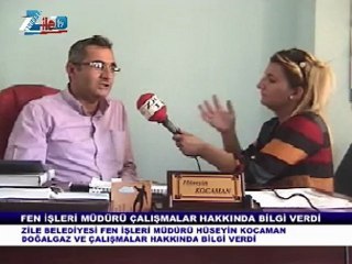 Zile belediyesi fen işleri çalışmaları