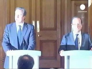 Première visite de François Hollande à Londres sur...