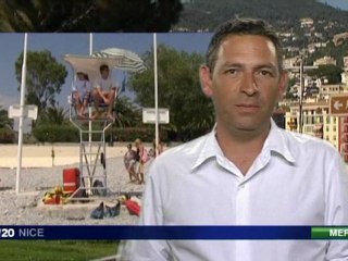 Plages fermées à St Laurent du Var