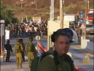 إعتداء مستوطنين يهود على مسجد برام الله المحتلة