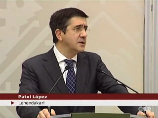 El lehendakari: "Nadie ha venido a este Gobierno para hacerse rico"