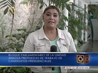 Bloque Parlamentario de la Unidad comparó planes de gobierno de dos candidatos a la Presidencia