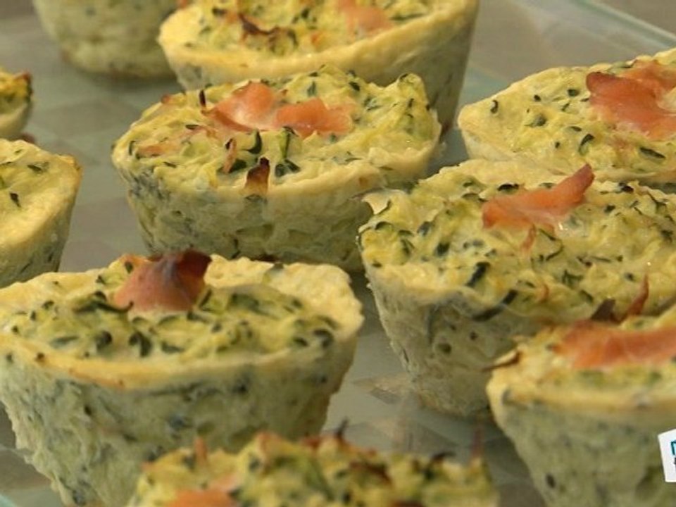 Recette de courgettes en terrine au saumon fumé