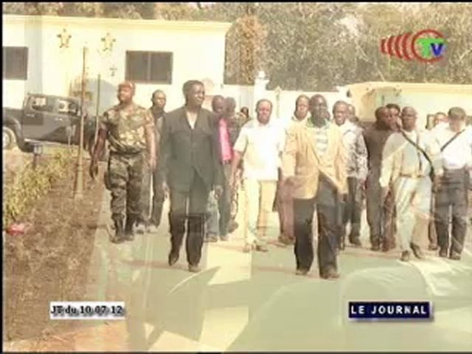 Visite des sites relevant du domaine présidentiel à Kinkala