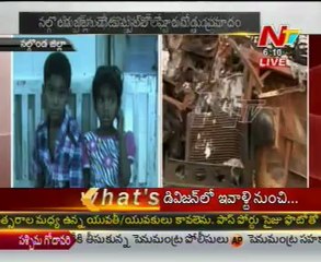 Volvo Bus Accident Situation spot at Choutuppal