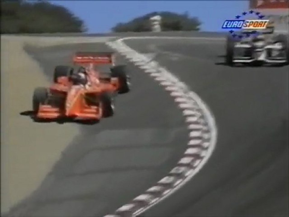 CART Laguna seca 1996 Final lap Zanardi pass Herta in Corkscrew