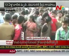 1 dead in cylinder blast in Singareni Colony,Hyderabad