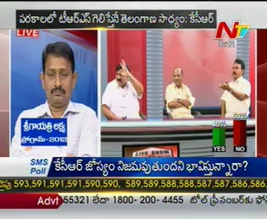 Live Show with KSR-Vasudeva Deekshitulu-Cong N.Ranga Reddy-TDP Bojjala-TRS Rupali-03