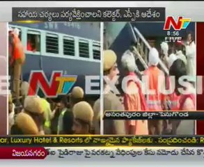 Hampi Express accident, spot visuals