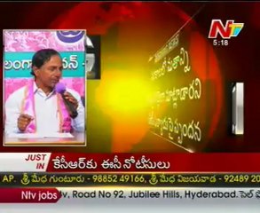Election Commission notices to KCR