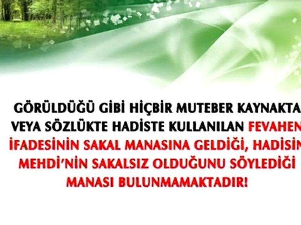 MEHMET ALİ KAYA'YA CEVAP - 18 (MEHDİ (A.S.)'IN SAKALI OLACAK)