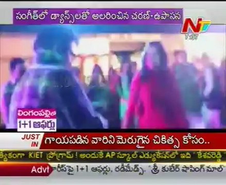 Chiranjeevi dance in Ram Charan Teja's Sangeeth Celebrations Video exclusive