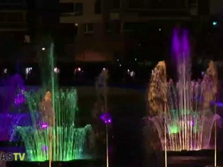 Jeux d'eau et de lumière à Strasbourg