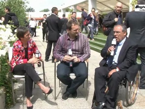 Interview Valerie Fourneyron, Ministre des Sports et Gerard Masson, President de la Federation Francaise Handisport et du CPSF - bloghandicap.com - La Web TV du Handicap