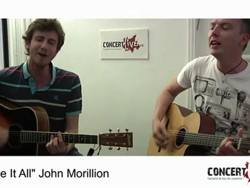 John Morillon - Love It All - Session live Concertlive.fr