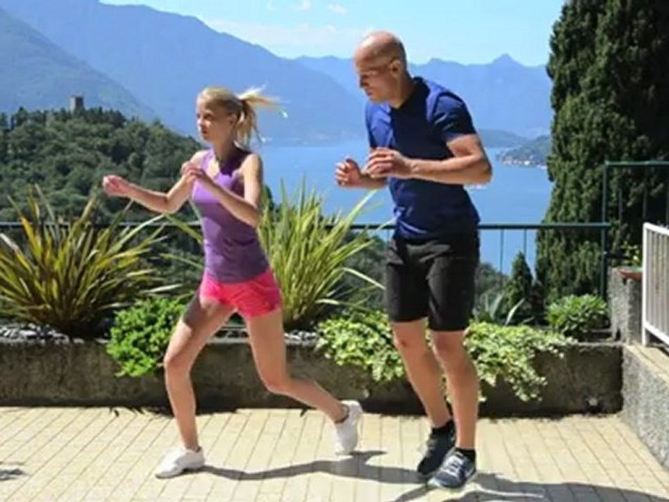 Sexy Beine mit Jumping Lunges