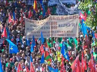 La "marcha negra" termina con enfrentamientos entre policías y mineros