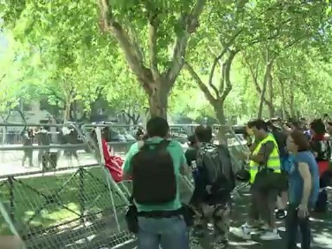 Confrontos em manifestações na Espanha